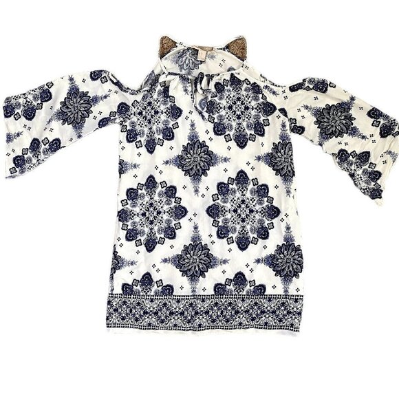 🍁 3/$25 🍁 Forever 21 Floral Off Shoulder Bell Sleeve Summer Dress | Small - Picture 8 of 12